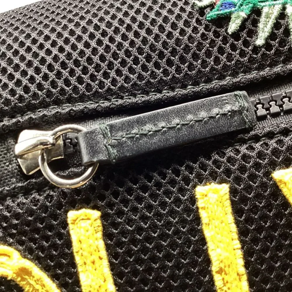 Gucci Hollywood Embroidered Rucksack Backpack in Black Polyester